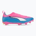 Gyerek focicipő PUMA Ultra 6 Pro Jr FG/AG poison pink/puma white/sunstream/bright aqua/puma black 2