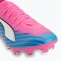 Gyerek focicipő PUMA Ultra 6 Pro Jr FG/AG poison pink/puma white/sunstream/bright aqua/puma black 7