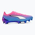 Futballcipő PUMA Ultra 6 Ultimate FG poison pink/puma white/sun stream/bright aqua/puma black 2