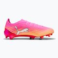 Futballcipő PUMA Ultra 6 Ultimate FG poison pink/puma white/sun stream/bright aqua/puma black 2