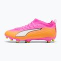 Gyerek focicipő PUMA Ultra 6 Match FG/AG Jr poison pink/puma white/sun stream/bright aqua/puma black