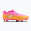 Gyerek focicipő PUMA Ultra 6 Match FG/AG Jr poison pink/puma white/sun stream/bright aqua/puma black 2