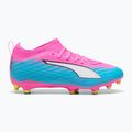 Gyerek focicipő PUMA Ultra 6 Match FG/AG Jr poison pink/puma white/sun stream/bright aqua/puma black 3