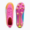 Gyerek focicipő PUMA Ultra 6 Match FG/AG Jr poison pink/puma white/sun stream/bright aqua/puma black 5