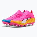 Futballcipő PUMA Ultra 6 Match + FG/AG poison pink/puma white/sun stream/bright aqua/puma black 4