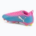 Gyerek focicipő PUMA Ultra 6 Play FG/AG Jr poison pink/puma white/sun stream/bright aqua/puma black 3