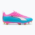 Gyerek focicipő PUMA Ultra 6 Play FG/AG Jr poison pink/puma white/sun stream/bright aqua/puma black 3