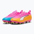 Gyerek focicipő PUMA Ultra 6 Play FG/AG Jr poison pink/puma white/sun stream/bright aqua/puma black 4