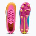 Gyerek focicipő PUMA Ultra 6 Play FG/AG Jr poison pink/puma white/sun stream/bright aqua/puma black 6