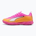 Gyerek focicipő PUMA Ultra 6 Play TT Jr poison pink/puma white/sun stream/bright aqua/puma black