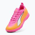 Gyerek focicipő PUMA Ultra 6 Play TT Jr poison pink/puma white/sun stream/bright aqua/puma black 3