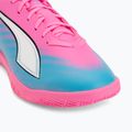 Gyerek focicipő PUMA Ultra 6 Play It Jr poison pink/puma wht/sun stream/bright aqua/puma blk 7