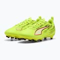 Gyerek focicipő PUMA Ultra 6 Play FG/AG Jr yellow alert/puma black/glowing red/lime squeeze 9