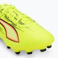Gyerek focicipő PUMA Ultra 6 Play FG/AG Jr yellow alert/puma black/glowing red/lime squeeze 7