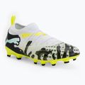 Gyerek focicipő PUMA Future 9 Match Creativity Fg/Ag Jr yellow alert/mint jelly/puma white/puma black