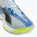 Kézilabda cipő PUMA Accelerate Nitro SQD 5 aqua glow/puma black/green glare/royal sapphire 7