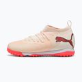 Gyermek focicipők PUMA Future 9 Match TT+ Mid Jr sugared almond/puma white/ultra red/puma black