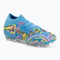 Focicipők PUMA Future 9 Ultimate Advanced Level FG puma white/blue glimmer/pink glimmer/yellow alert