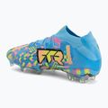 Focicipők PUMA Future 9 Ultimate Advanced Level FG puma white/blue glimmer/pink glimmer/yellow alert 3