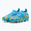 Gyermek focicipők PUMA Future 9 Match Advanced Level FG/AG Jr puma white/blue glimmer/pink glimmer/yellow alert 3
