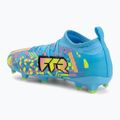 Gyermek focicipők PUMA Future 9 Match Advanced Level FG/AG Jr puma white/blue glimmer/pink glimmer/yellow alert 3