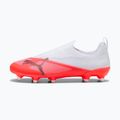 Gyermek focicipők PUMA Ultra 7 Match LL FG/AG Jr ultra red/puma black/puma white