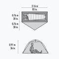 MSR Hubba NX 1 szürke 1 személyes trekking sátor 7