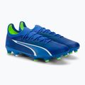 PUMA Ultra Ultimate FG/AG férfi futballcipő ultra kék/puma fehér/pro zöld 4
