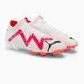 PUMA Ultimate FG/AG férfi futballcipő puma fehér/puma fekete/tűz orchidea 4