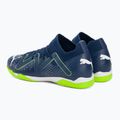 PUMA Match IT + Mid Jr gyermek futballcipő perzsa kék/puma fehér/ultra zöld 3