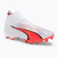 Férfi futballcipő PUMA Ultra Pro FG/AG puma fehér/puma fekete/tűz orchidea