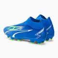 PUMA férfi futballcipő Ultra Match+ Ll FG/AG ultra kék/puma fehér/pro zöld 3