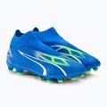PUMA férfi futballcipő Ultra Match+ Ll FG/AG ultra kék/puma fehér/pro zöld 4