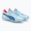 PUMA King Ultimate FG/AG férfi futballcipő silver sky/puma black/fire orchidea 4