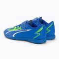 PUMA Ultra Play IT V Jr gyermek focicipő ultra kék/puma fehér/pro zöld 3
