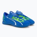 PUMA Ultra Play IT V Jr gyermek focicipő ultra kék/puma fehér/pro zöld 4