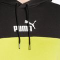 Férfi pulóver PUMA ESS+ Block Hoodie TR puma fekete/lime csillogás 3