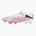 Focicipő PUMA Future 7 Ultimate Low FG/AG white/black/poison pink/bright aqua/silver mist 8