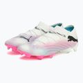 Focicipő PUMA Future 7 Ultimate Low FG/AG white/black/poison pink/bright aqua/silver mist 10