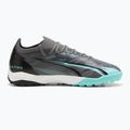 Focicipő PUMA Ultra Match Rush TT strong gray/puma white/elektro aqua 9