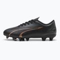 gyermek focicipő  PUMA Ultra Play FG/AG Jr puma black/copper rose 8