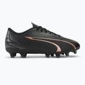 gyermek focicipő  PUMA Ultra Play FG/AG Jr puma black/copper rose 2