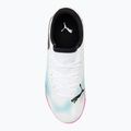 Gyerek focicipő PUMA Future 7 Play IT puma white/puma black/poison pink 5