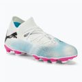 Gyerek focicipő PUMA Future 7 Match FG/AG puma white/puma black/poison pink