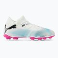 Gyerek focicipő PUMA Future 7 Match FG/AG puma white/puma black/poison pink 2