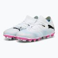 Gyerek focicipő PUMA Future 7 Match FG/AG puma white/puma black/poison pink 10