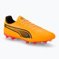 PUMA King Pro Fg/Ag sun stream/puma black/sunset glow futballcipő