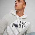 Férfi PUMA Power Graphic Hoodie TR világosszürke pulóver, pehelyszürke pulóver 6