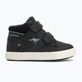 KangaROOS KaVu Primo V jet black / acélszürke gyermek cipő 2