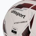 Uhlsport Attack Addglue labdarúgó fehér/fekete/fluo piros méret 5 3